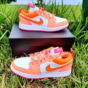 Air jordan 1 low crimson pulse/total orange